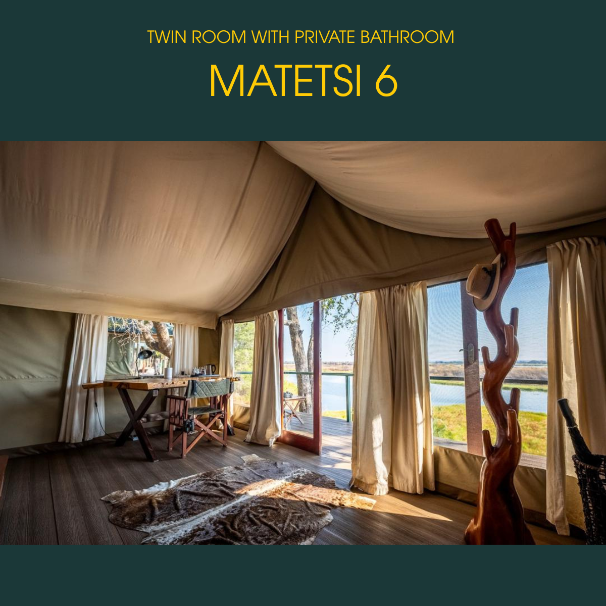Safari with Josh - Twin Room. November 23 - December 3, 2025